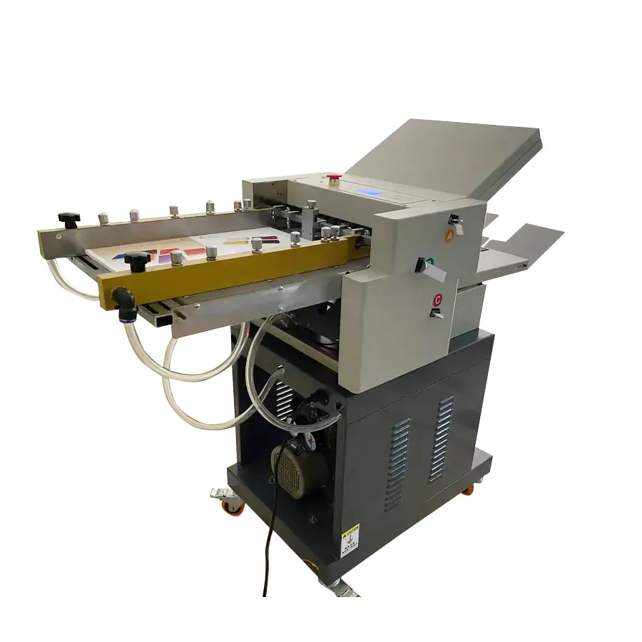 QK-ZY380 mesin kertas industri otomatis cepat A3 kertas hisap udara folder makan mesin lipat