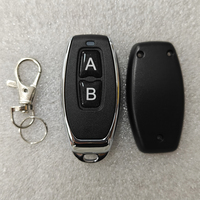 Télécommande universelle sans fil AB 2 boutons 433 MHz, émetteur RF, porte-clés, pile intégrée