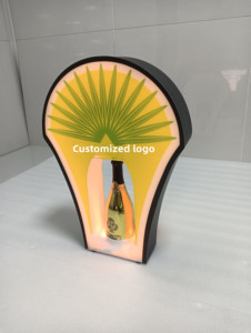 OEM acrilico vino LED segno VIP servizio espositore bagliore nel buio LED presentatore di bottiglia per Night Club Lounge bar - Product Image 5