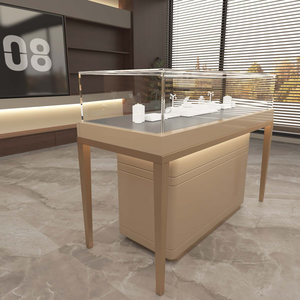 Exhibición de Joyería Moderna Diseño de tienda de joyería Diseño interior Anillo de joyería pequeño Escaparate con luz - Product Image 2