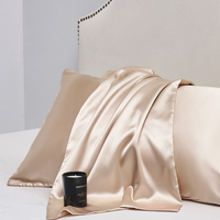 Taie d'oreiller en satin de qualité hôtelière, personnalisable, luxe, fermeture éclair ou enveloppe