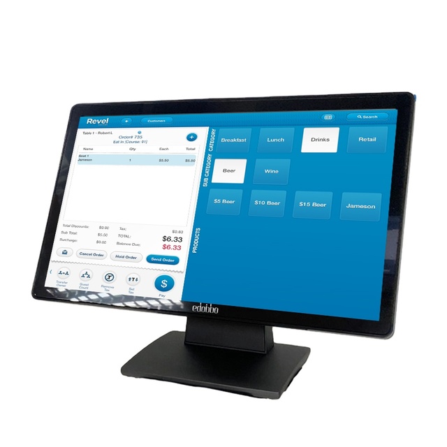 EDOBBO EDP215 Windows 10 21.5-Inch Touch Screen POS Machine for Restaurant Use with SDK and 1920x1080 Resolution