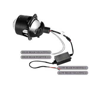 2.5 Inch Dual Led <b>Projector</b> Lens Headlight Retrofit Kit 4000-5000lm 120 Degree Beam Angle White <b>Light</b> For Car Lighting - Product Image 5