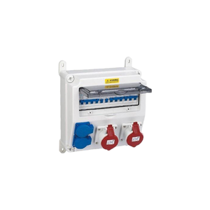 Boîte de distribution électrique industrielle étanche IP66 avec disjoncteurs, boîte de distribution murale pour chantier de construction - Product Image 3