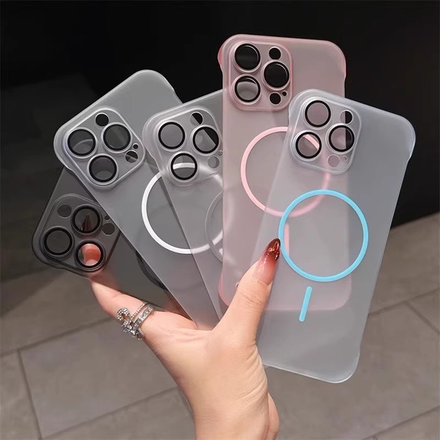 Wholesale Bulk Blank Transparent Magnetic Mobile Phone Cases Pc clear Magnetic case for iphone 17 Shockproof Magnetic Phone case