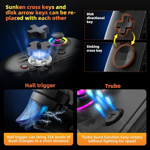 A 2017 Pro RGB Double Hall Rocker Control preciso E-sports Game Stretch Handle <span class=keywords><strong>Joystick</strong></span> para accesorios de juego <span class=keywords><strong>ANDROID</strong></span> - Product Image 6