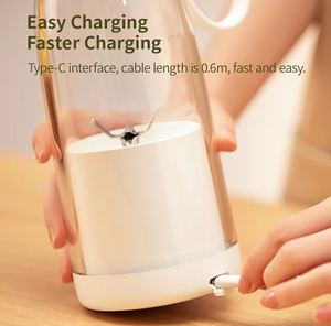 נייד נירוסטה נייד בלנדר juicer מיני מיקסר אלחוטי 350 מ "ל מיץ טרי כוח ידני כולל ערבוב קערה - Product Image 6