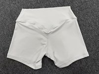 Qiushahu Hou V Ensemble 2 pièces de shorts de sport et yoga respirants pour femme, taille haute, effet galbant fessier, amincissant, pour cyclisme en extérieur
