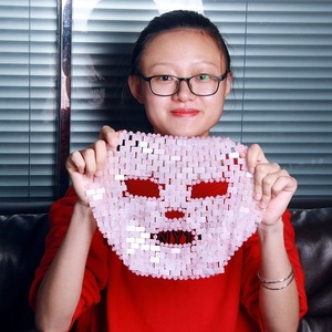 Masque facial en quartz œil de tigre, outil de massage pour les soins de la peau, pour les <span class=keywords><strong>yeux</strong></span> gonflés, la tension, le stress, la relaxation, le spa, le <span class=keywords><strong>yoga</strong></span>, la méditation - Product Image 3