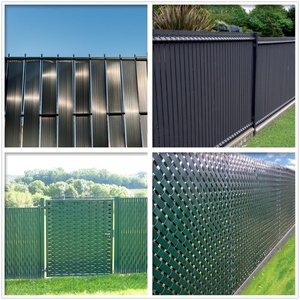 4.6cmx50m 100 <strong>Clips</strong> Hard PVC Strip Screen <strong>Fence</strong> for Garden Chain Link Weave Occultation PVC Kit Rigid Panel - Product Image 6
