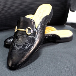 Chaussures mi-chaussons tendance 2021 <span class=keywords><strong>pour</strong></span> hommes en cuir véritable, style décontracté, à enfiler - Product Image 4