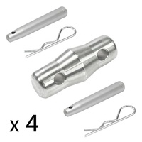 Accessoire de joint de treillis en alliage : Goupille de fixation et clip en R pour treillis à goupilles de 50 mm