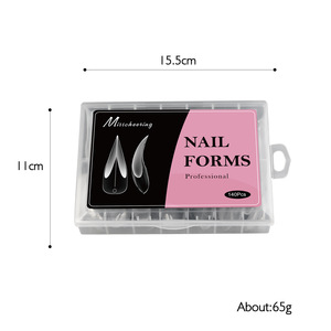 Moldes Profesionales <span class=keywords><strong>para</strong></span> <span class=keywords><strong>Uñas</strong></span> Stiletto, 140 Piezas/Caja, Transparentes, Doble Uso, Puntas de Extensión de <span class=keywords><strong>Uñas</strong></span> de Cobertura Completa, Material ABS, Pegamento, 7 Estilos de <span class=keywords><strong>Uñas</strong></span> Coffin - Product Image 6