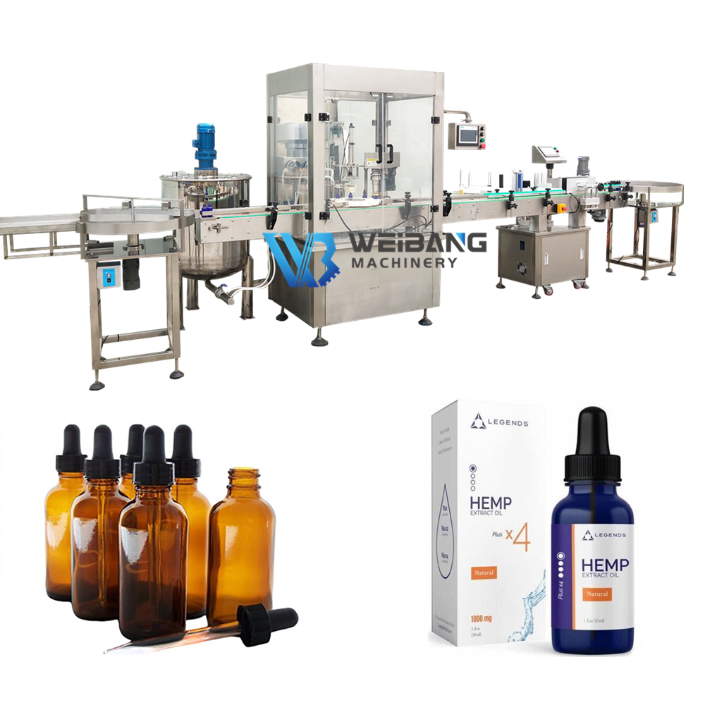 Малый стеклянный капельница линия 5-200 мл эфирное масло наполнения укупорки машины