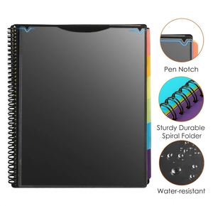 12 Pocket Plastic Spiral Binder Organizer Multi Pocket Folder with Dividers Office Organizer Folder Letter Size School Supplies - Product Image 2