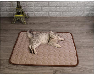 Tikar pendingin anjing dapat dicuci, tikar pendingin sutra es untuk anjing, selimut hewan peliharaan, bantalan pendingin anjing untuk kursi mobil - Product Image 2