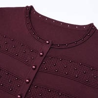 Ensemble robe et haut en tricot perlé élégant de haute qualité OUDINA Fashion en stock