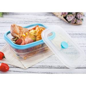 Ad alta capacità di Conservazione Degli Alimenti Contenitori Premium Pieghevole ciotola Scatola di 4 Pezzi Set Rettangolo di grado Alimentare lunch Box Pieghevole - Product Image 4