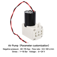 Pompe à air micro-diaphragme silencieuse DC de haute qualité HCKG 11L/min 12V 24V, générateur d'oxygène, pompe à gaz avec moteur sans balais
