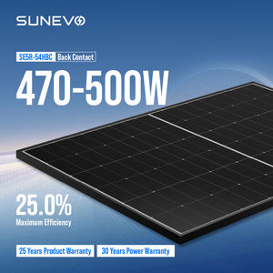 Panneaux solaires Sunevo OEM ODM de type N 470w 480w 490w 500w à contact arrière (BC) avec technologie demi-cellule pour usage commercial - Product Image 1