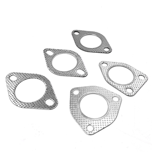 カスタマイズ2.5インチ排気フランジ2穴ガスケットTinplateグラファイトターボガスケットフィッティング排気ガスケット - Product Image 3