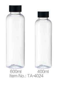 400ml/600ml Reusable <b>Plastic</b> Transparent Beverage Bottles Lid Anti-corrosion Waterproof for Mineral Water Fruit Juice Milk Tea - Product Image 2