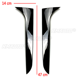 สปอยเลอร์ข้างกระจกหลังรถยนต์ 2 ชิ้น ปีกสปอยเลอร์ Canard Splitter สำหรับ Audi A4 B8 Allroad Avant 2009-2016 - Product Image 6