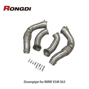 ท่อดาวน์ไลท์ท่อไอเสียสเตนเลสสตีล304สำหรับ F95 X6M X5M BMW F96 4.4ตันลด2022ท่อขัดตรง - Product Image 3