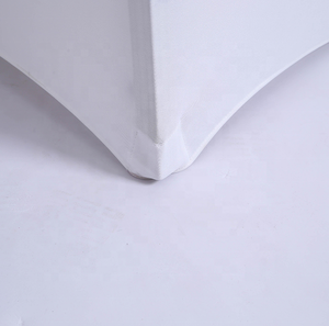 Alta elasticità di vendita calda di alta qualità stile classico bianco resistente eco-friendly poliestere Spandex coprisedie per matrimonio - Product Image 5