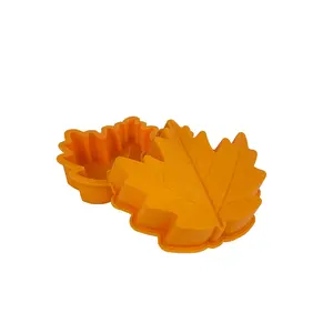 Симпатичный дизайн Кленовый лист 3D силиконовая форма для торта кекс желе конфеты шоколад мыло свечи украшение инструмент для выпечки формы