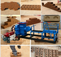 Machine à briques d'argile à succès : Extrudeuse non sous vide pour la fabrication de briques en terre cuite rouge, petites briques de terre cuite.