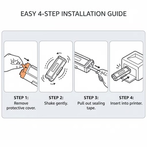 Cartucho <span class=keywords><strong>de</strong></span> Tóner Compatible para Impresora CE270A CE271A CE272A CE273A HPLaserJet CP5520 5525n 5525dn 750n - Product Image 2