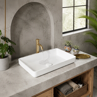 Évier de salle de bain moderne en acier inoxydable 304, finition imitation céramique, blanc carré, écologique, facile à nettoyer, pour hôtel, appartement, projet