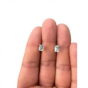 Natural Aquamarine <b>Stud</b> <b>Earrings</b> 925 Sterling Silver Handmade Fine Gemstone Jewelry Wholesale Supplier - Product Image 3