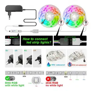 防水5050贴片110V 220V rgbw聚氯乙烯霓虹灯条