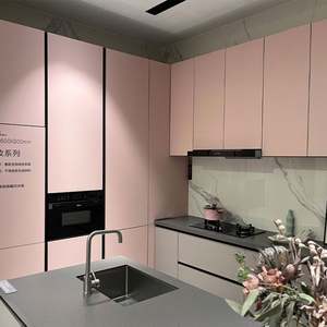 Ensemble complet de cuisine moderne en bois neuf de conception chinoise, armoires de cuisine encastrées, meubles de cuisine modernes - Product Image 4