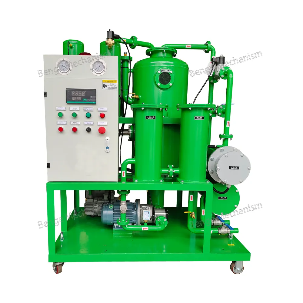Máquina de filtro de óleo hidráulico para purificação de resíduos industriais diesel, preço de fábrica, equipamento de óleo lubrificante de transformador de óleo