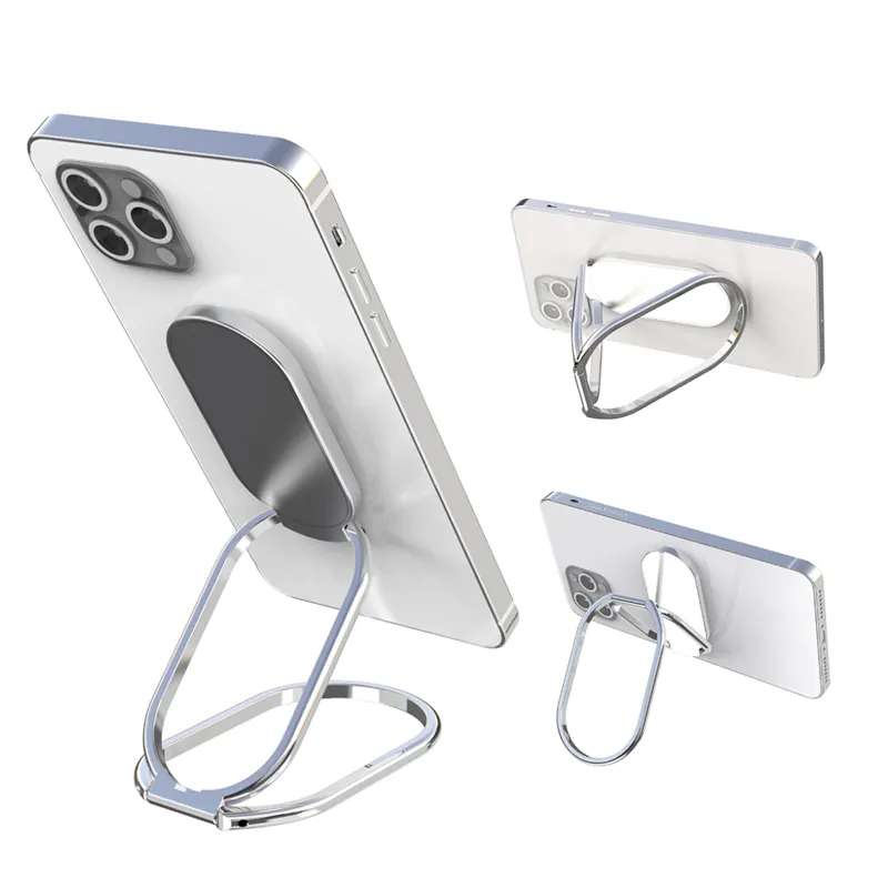 Phone Ring Holder Metal Finger Kickstand Rotation Magnetic Car Mount Grip Foldable Desktop Stand Smartphone Bracket