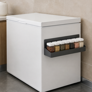 Organizador de especias magnético de diseño personalizado Almacenamiento de metal de calidad para cocina Aplicación de refrigerador de pared lateral de estilo moderno - Product Image 6