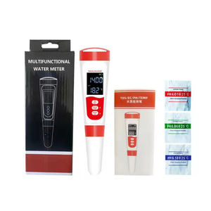 عالية الدقة المحمولة 4 في 1 EC PH درجة الحرارة مقياس إجمالي المواد المذابة مع الخلفية - Product Image 5