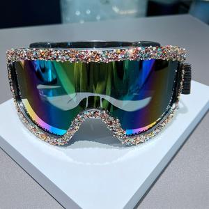 Lunettes de soleil œil-de-chat unisexe faites à la main avec rivets en caoutchouc, monture PC UV400, style punk hip-hop, verres gris pour fête d'<span class=keywords><strong>Halloween</strong></span> 2026 - Product Image 6