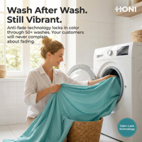 HONI Lot de 4 pièces de literie en gros avec housse de couette respirante, rafraîchissante et infroissable, certifiée OEKO-TEX, Global Source D