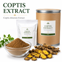 LongBio Extrait de Rhizome de Coptis Chinensis en Poudre Berbérine 10%-98% HPLC Huang Lian Matière Première Botanique Naturelle Approvisionnement en Vrac OEM