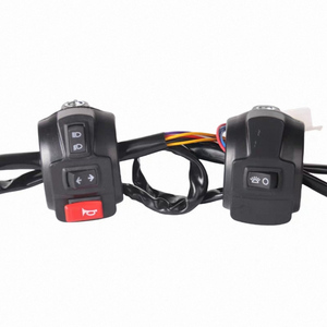 Ensemble d'interrupteurs universels de guidon de moto de 22mm pour klaxon de starter clignotant de phare interrupteur de démarrage électrique - Product Image 5