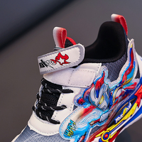 Baskets LED en maille Cema pour enfants, chaussures décontractées pour garçons, style Spider-Man, design lumineux de dessin animé pour le printemps