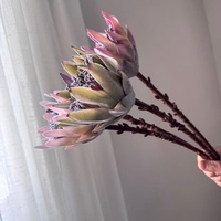 Fleurs artificielles modernes en plastique faites à la main, couleur automne, fleurs de l'empereur, best-seller transfrontalier, haute qualité, durables et réutilisables