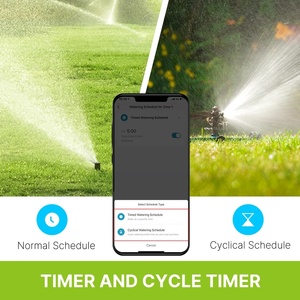 Válvula de Agua Inteligente Bluetooth MOES de 2 Vías, Temporizador Programable para Aspersor de Jardín, Filtro, Retraso por Lluvia, <span class=keywords><strong>Control</strong></span> de <span class=keywords><strong>Riego</strong></span> Automático, 2*AA - Product Image 3