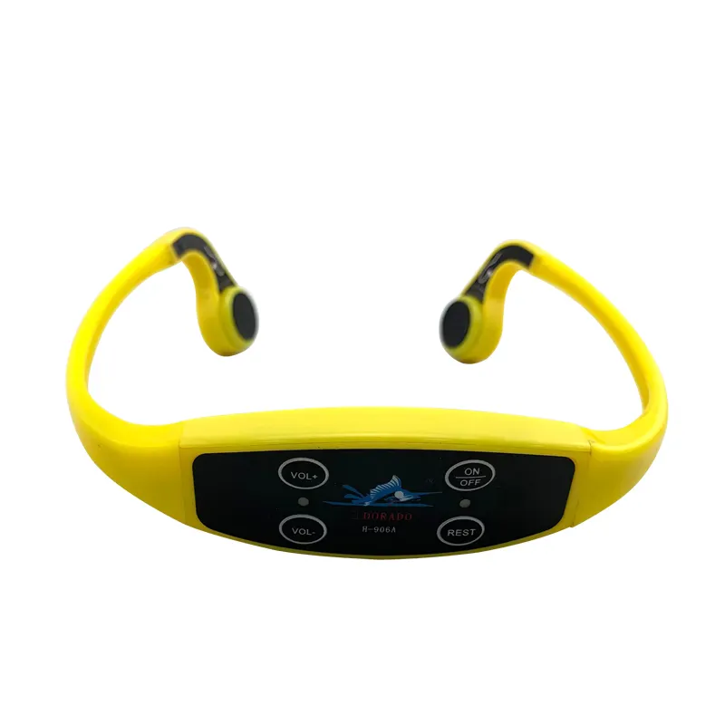 Aparelho auditivo h907, fone de ouvido portátil ajustável com volume e 7 canais, à prova d'água, para natação