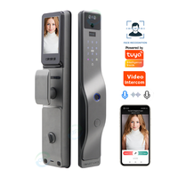 Interphone vidéo Tuya App WiFi, serrure intelligente entièrement automatique, reconnaissance faciale numérique, serrure de porte d'entrée avec caméra