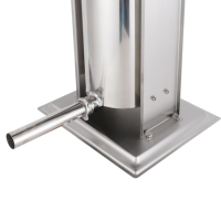 Machine à saucisses verticale manuelle commerciale 3L avec poussoir, hachoir à viande et remplisseur de saucisses